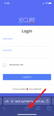 Website Send Options Button
