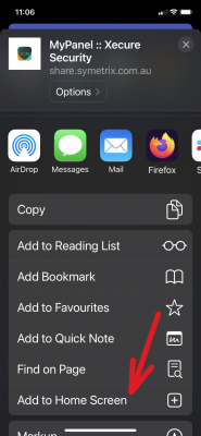 Add to Home Screen