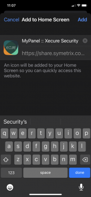 Add To Home Screen Form