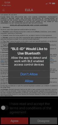 Allow BLE ID to Use Bluetooth